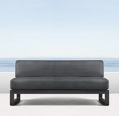 Outdoor Aluminum Alloy Sofa Four Piece Set, Terrace Garden Bar Waterproof Sofa Furniture Set