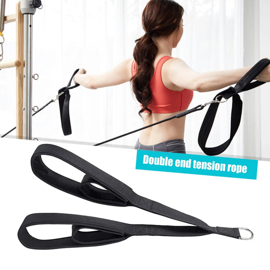 Fitness Arm Strength Rope Anti-Slip Muscle Training Carabiner Pulldown Rope Tricep Rope Cable for Facepulls/Push Downs/Crunches