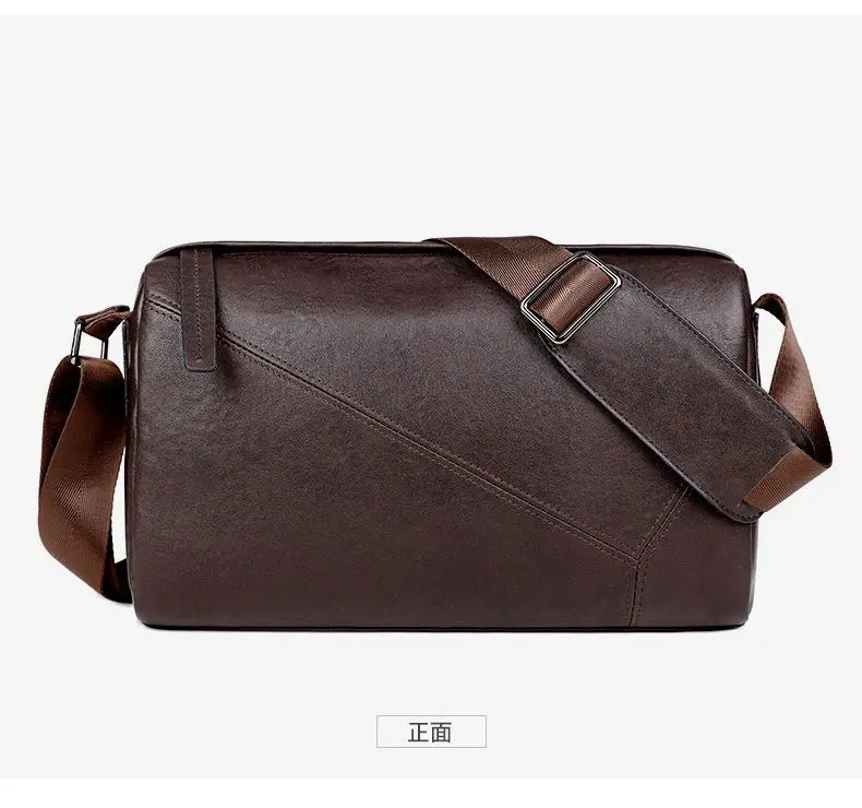 New Fashion Luxury Men's Handbags Cow Genuine Leather Male Shoulder Bag Men Real Natural Leather Crossbody Bag Messenger Bags