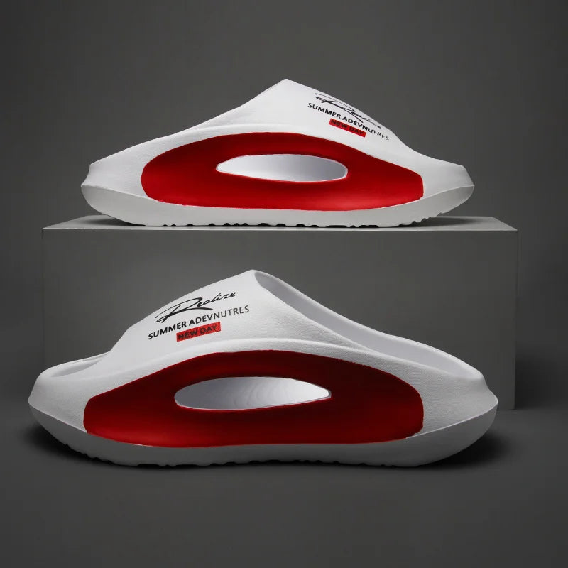 Summer New EVA Slippers for Bathroom, Anti slip and Odor proof Beach, Couple's Outerwear, Clip on Cold Slippers for Men