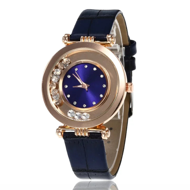 Watches For Women Female Luxury Temperament Ladies Watch Leather Belt Diamond Watch Analog Quartz Watch Reloj Mujer Montre Femme