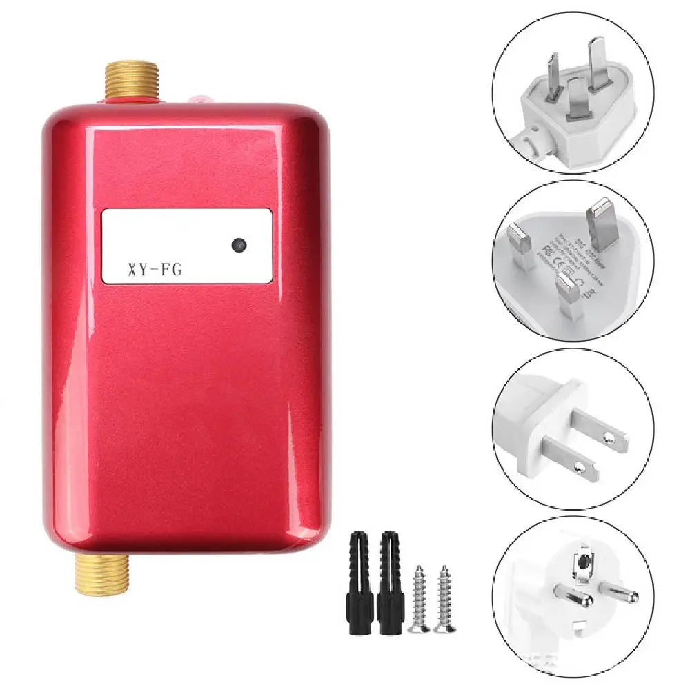 Electric Instantaneous Water Heater, 110V/220V 3800W Mini Durable, Under Sink Water Heater for Kitchen Bathroom Cleaning