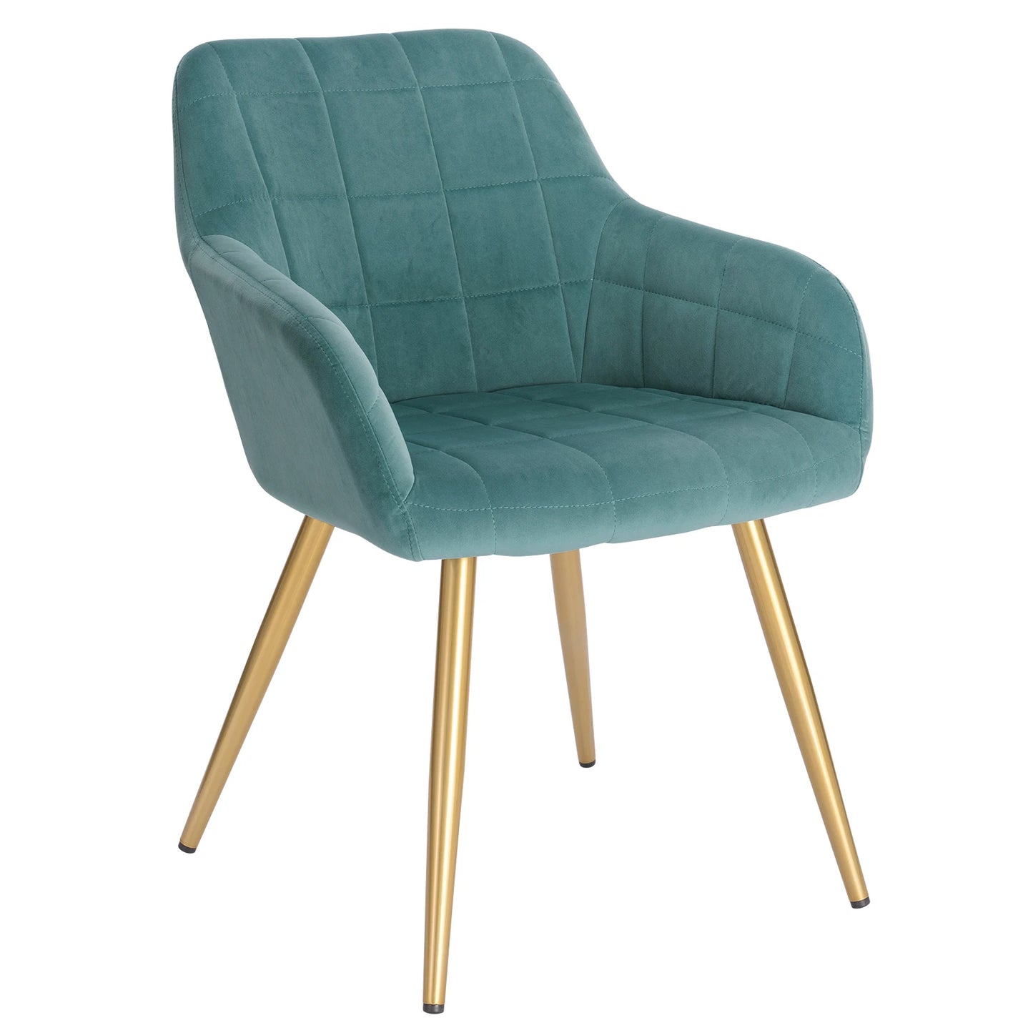 1PC Dining Chair Steel Legs Tub Chair Armchair Backrest Leisure Counter Lounge Living Room Chair Restaurant Kitchen Furniture